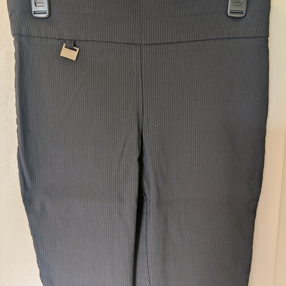 Courtenay Pants - Black Pinstripe Pants